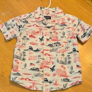 Toddler Shortsleeve Button Down Shirt Size 3T